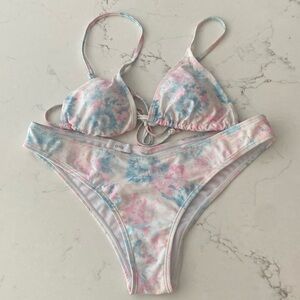 Pastel Tye Dye Bikini Set. size M